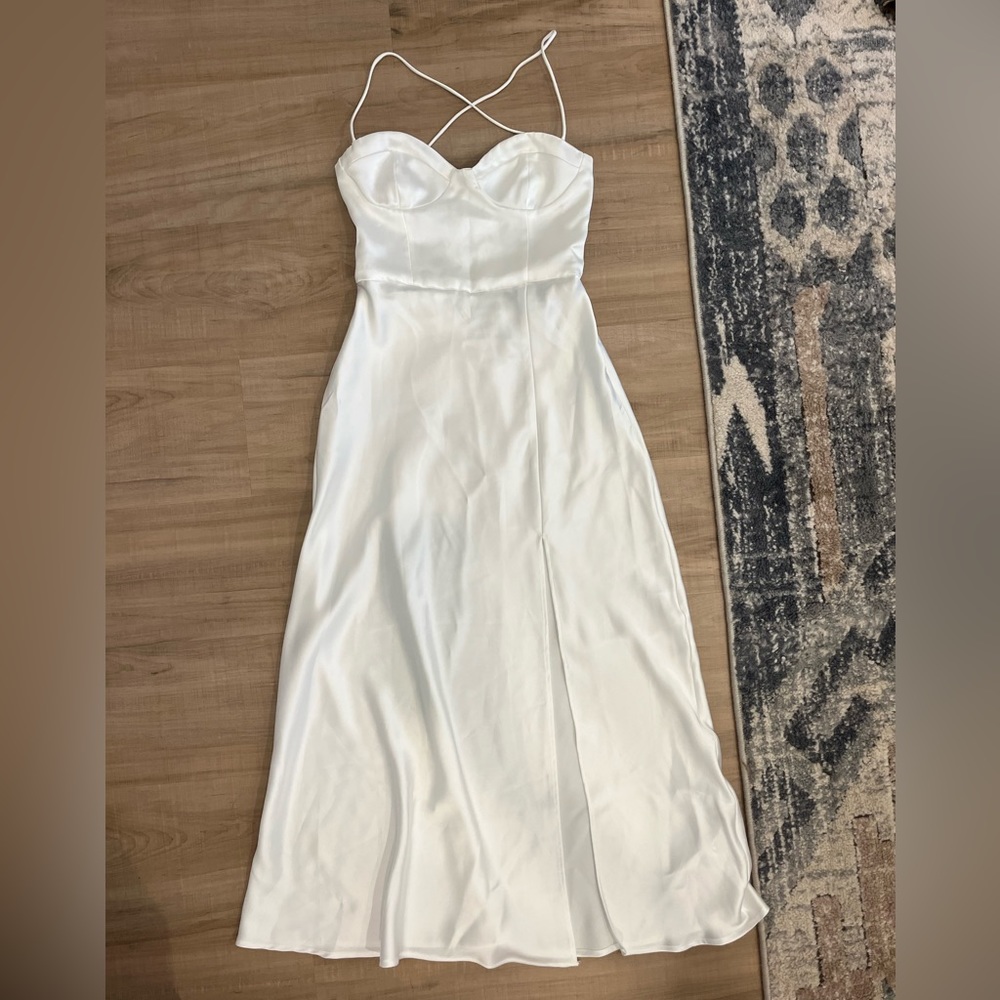 Zara Satin Midi Dress